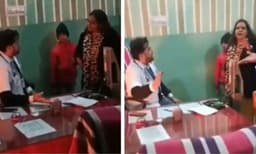 'കസേര'യെ ചൊല്ലി ഡോക്ടറും സബ് കളക്ടറും 'തമ്മിലടി' ; വീഡിയോ വൈറല്‍ 