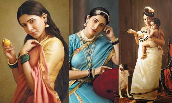 സുന്ദരം! രവിവര്‍മ്മ ചിത്രങ്ങളെ അനുസ്മരിപ്പിക്കുന്ന മേക്കോവറില്‍ താരങ്ങള്‍- ചിത്രങ്ങള്‍ വൈറല്‍