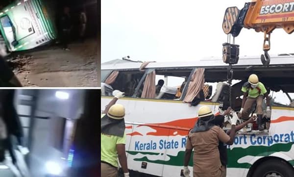 വീണ്ടും ബസ് അപകടം! മൈസൂരില്‍ കല്ലട ബസ് മറിഞ്ഞ് ഒരാള്‍ മരിച്ചു, നിരവധി പേര്‍ക്ക് പരിക്ക് 