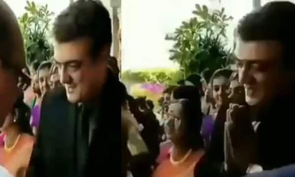 മാനേജരുടെ വിവാഹത്തിന് വീട്ടുകാരനായി നിന്ന് അതിഥികളെ സ്വീകരിച്ച് അജിത്; വൈറലായി വീഡിയോ