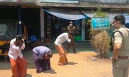 കണ്ണൂരില്‍ ലോക്ക് ഡൗണ്‍ ലംഘിച്ച് പുറത്തിറങ്ങിയവരെ ഏത്തമടീച്ച് യതീഷ്ചന്ദ്ര