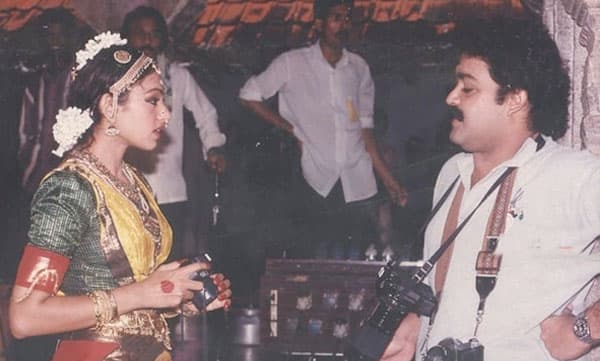 കുശലം പറഞ്ഞ് നാഗവല്ലിയും സണ്ണിയും; ഒരു അപൂർവ്വ ചിത്രം