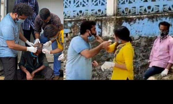 തെരുവില് കേക്ക് മുറിച്ച് പിറന്നാള് ആഘോഷിച്ച് വിനു മോഹന്