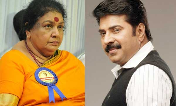 അങ്ങനെ പറയുമ്പോള്‍ 'നിങ്ങളൊന്നു ചുമ്മാതിരിക്കുന്നുണ്ടോ' എന്ന് പറഞ്ഞു മമ്മൂട്ടി തന്നോട് ദേഷ്യപ്പെട്ടു- കവിയൂര്‍ പൊന്നമ്മ പറയുന്നു