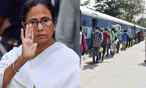 ഉദ്യോഗസ്ഥര്‍ ഉംപുണ്‍ രക്ഷാപ്രവര്‍ത്തനത്തില്‍; ബംഗാളിലേക്ക് ഇപ്പോള്‍ ശ്രമിക് ട്രെയിന്‍ അയയ്ക്കരുതെന്ന് മമതാ ബാനര്‍ജി