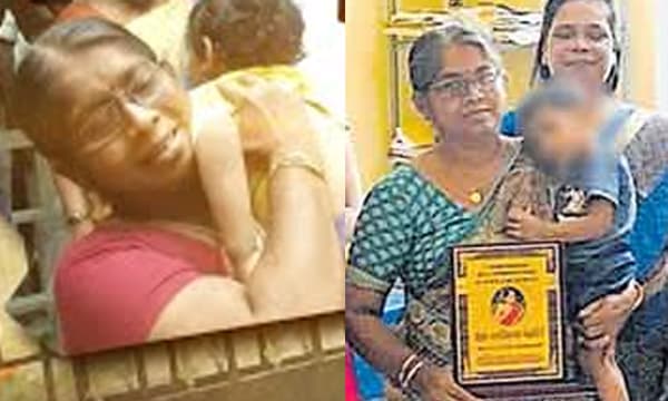 മകളുടെ ഓര്‍മ്മകളില്‍ വിതുമ്പിക്കൊണ്ട് മണിമേഖല അധ്യാപക ജീവിതത്തിന്റെ പടിയിറങ്ങി ; നൊമ്പര സാന്നിദ്ധ്യമായി ഉത്രയുടെ മകന്‍ ധ്രുവും മുത്തശ്ശിക്കൊപ്പം