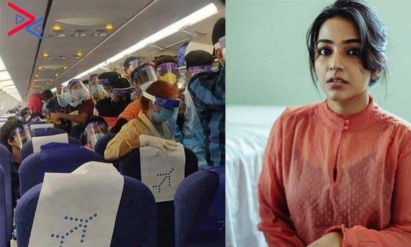 വിമാനത്തില്‍ നിന്നിറങ്ങാന്‍ തിക്കും തിരക്കും... ഇങ്ങനെങ്കില്‍ നടുവിലെ സീറ്റ് ഒഴിച്ചിടുന്നത് എന്തിന്...?; വിമര്‍ശിച്ച് രജീഷാ വിജയന്‍