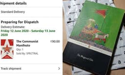 ആമസോണില്‍ കമ്യൂണിസ്റ്റ് മാനിഫെസ്‌റ്റോ ഓര്‍ഡര്‍ ചെയ്തു: ഭഗവത്ഗീത വീട്ടിലെത്തി!