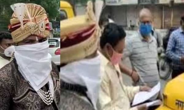 മാസ്കും ധരിച്ചില്ല സാമൂഹ്യ അകലവും പാലിച്ചില്ല ; വരന് 2100 രൂപ പിഴ ചുമത്തി ആരോ​ഗ്യവകുപ്പ്