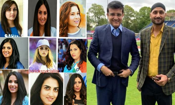 ഡേറ്റിങ്ങിന് നിങ്ങൾ ആരെ തിരഞ്ഞെടുക്കുമെന്ന് ഹര്‍ഭജന്‍ ; ഗ്ലാസ് വച്ച നടുവിലെ കുട്ടി മതി​യെന്ന് ഗാംഗുലി 