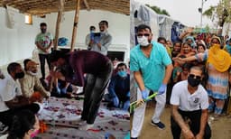 ഹിന്ദു അഭയാർഥി ക്യാംപിൽ സമ്മാനവുമായി അപ്രതീക്ഷിത സന്ദർശകനായി ധവാന്‍ 