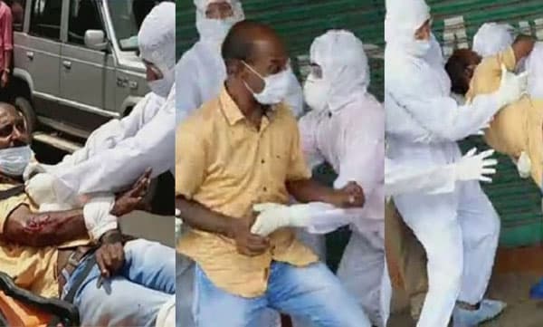 ക്വാറന്റീന്‍ ലംഘിച്ച് മാസ്‌ക് പോലുമില്ലാതെ നഗരത്തില്‍ കറക്കം: പ്രവാസിയെ ആരോഗ്യ പ്രവര്‍ത്തകര്‍ ഓടിച്ചിട്ട് പിടികൂടി കൈകാലുകള്‍ ബന്ധിച്ച് ആശുപത്രിയിലാക്കി