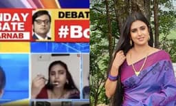 റിപ്പബ്ലിക്ക് ടിവിയുടെ തത്സമയ ചര്‍ച്ചക്കിടെ ഭക്ഷണം കഴിച്ച് നടി കസ്തൂരി ശങ്കര്‍