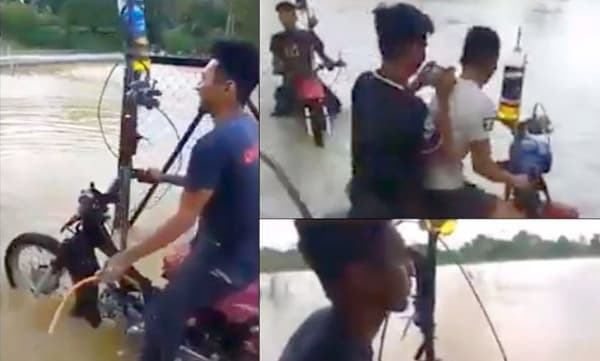 വെള്ളമൊക്കെ ഈ ബൈക്കിന് 'നിസ്സാരം': വിഡിയോ ശ്രദ്ധനേടുന്നു