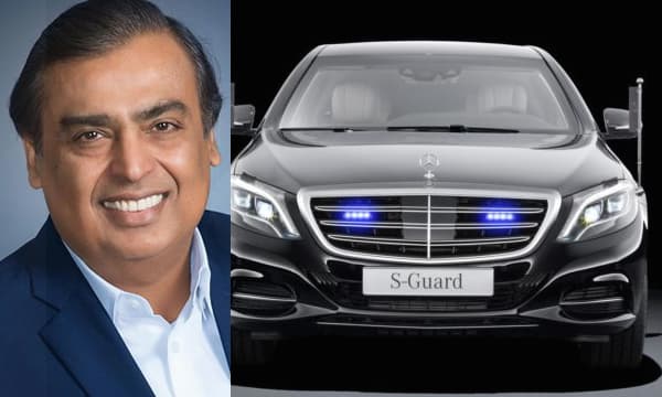 മെർസിഡീസ് S600 ഗാർഡ്; പുതിയ വാഹനം സ്വന്തമാക്കി അംബാനി