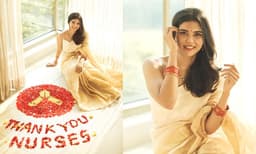 ഓണക്കാലത്ത് നഴ്സുമാര്‍ക്ക് ആദരവുമായി താരങ്ങള്‍: പൂക്കളം ഒരുക്കി കല്യാണിയും