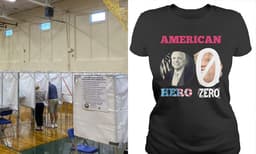 ട്രംപിനെതിരേയുള്ള വാചകം എഴുതിയ ടീഷര്‍ട്ട് പോളിംഗ് ബൂത്തില്‍ അനുവദിച്ചില്ല ; യുവതി ടോപ്പ്‌ലെസ്സായി വോട്ട് ചെയ്തു മടങ്ങി