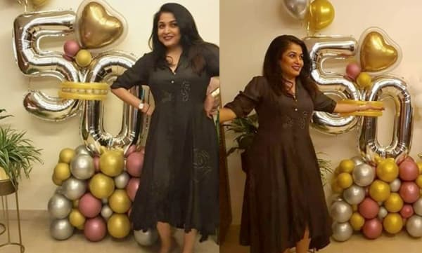 അൻപതാം പിറന്നാൾ ആഘോഷിച്ച് രമ്യ കൃഷ്ണൻ: ചിത്രങ്ങൾ വെെറൽ