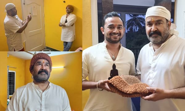 'ലാലേട്ടാ ഇത് ഇരിക്കേണ്ടത് ഭഗവാന് ശേഷം അത് ചേരുന്ന ഒരു ശിരസ്സിലാണ്': ചിത്രങ്ങൾ പങ്കുവെച്ച് രാമാനന്ദ്