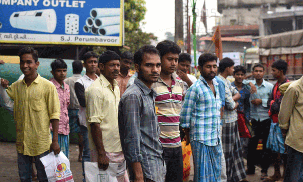 അന്യസംസ്ഥാന തൊഴിലാളികളുടെ ക്യാംപില്‍ പരിശോധന

