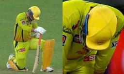 മനസ് എത്തുന്നിടത്ത് ശരീരം എത്തുന്നില്ല, കളിക്കളത്തില്‍ അവശനായി ധോണി