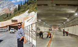 അടൽ തുരങ്കത്തിലൂടെ സഞ്ചരിച്ചപ്പോൾ: ചിത്രം പങ്കുവച്ച് പ്രിയദർശൻ