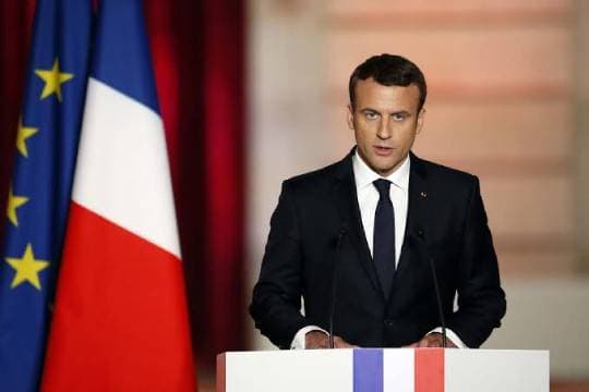 French President Emmanuel Macron Condemns Beheading Of Teacher