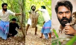 പാമ്പിനെ പിടിച്ച് ചാക്കിലാക്കുന്ന സിമ്പു , വീഡി​​യോ വൈറലായതിന് പിന്നാലെ 'ഈശ്വരന്‍' ചിത്രം വിവാദത്തില്‍ 