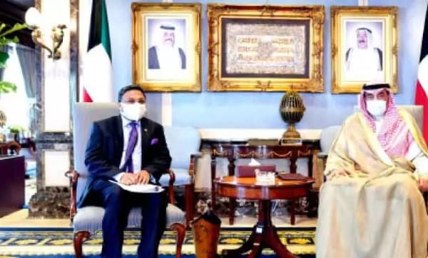 ഇന്ത്യൻ അംബാസഡർ കുവൈത്ത്​ പ്രധാനമന്ത്രിയുമായി കൂടിക്കാഴ്ച നടത്തി 
