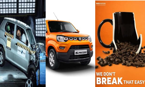 ക്രാഷ് ടെസ്റ്റിൽ പരാജയം; എസ്പ്രേസ്സോയെ ട്രോളി ടാറ്റ മോട്ടോർസ്