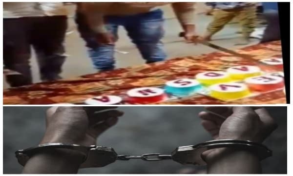 കത്തിക്ക് പകരം വാൾ ; വ്യത്യസ്തമായി പിറന്നാൾ ആഘോഷിച്ച യുവാക്കളെ പോലീസ് അറസ്റ്റ് ചെയ്തു 