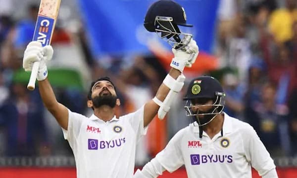 രഹാനയുടെ സെഞ്ചുറിയില് ഇന്ത്യയ്ക്ക് മുന്തൂക്കം, കൂട്ടിന് ജഡേജ: ഓസീസിനെതിരെ 82 റണ്സ് ലീഡ്