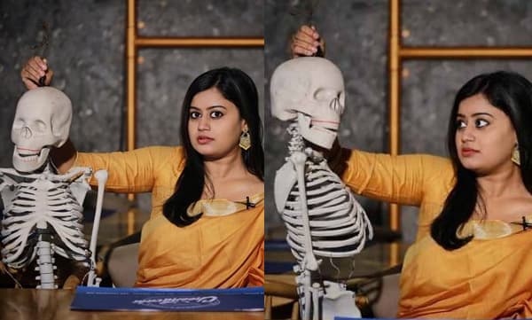 വരുണിന്റെ അസ്ഥികൂടവുമായി അന്‍സിബ; വൈറലായി ഫോട്ടോഷൂട്ട് 