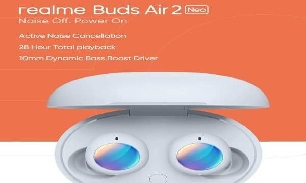 റിയൽ‌മി ബഡ്‌സ് എയർ 2 നിയോ ടി‌ഡബ്ല്യുഎസ് ഇയർബഡുകൾ  വിപണിയിൽ 