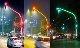 മുംബൈയിൽ എല്‍.ഇ.ഡി. ട്രാഫിക് ലൈറ്റ് പോളുകള്‍ സ്ഥാപിച്ച് ബി.എം.സി  