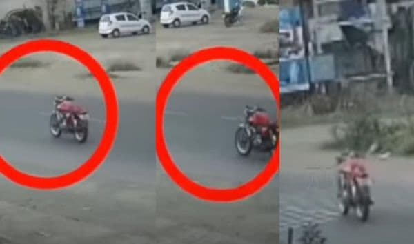 ഹൈവേയിലൂടെ ഡ്രൈവറില്ലാതെ പായുന്ന ബുള്ളറ്റ്....; വിഡിയോ കാണാം 
