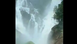 കോടമഞ്ഞ് പോലെ ട്രെയിനിനെ മൂടി ദൂത്സാഗർ വെള്ളച്ചാട്ടം- വീഡിയോ