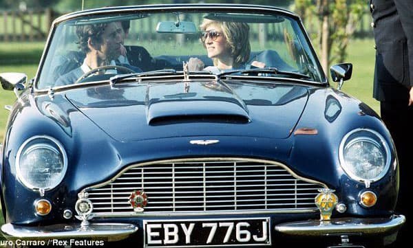 Prince Charles with Aston Martin
