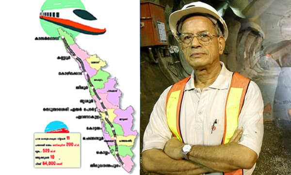 കെ-റെയില്‍ കേരളത്തെ രണ്ടായി വിഭജിക്കുന്ന ചൈനാ മതിലാകും, ലോകത്തൊരിടത്തും ഭൂനിരപ്പിലൂടെ അതിവേഗ പാതകള്‍ നിര്‍മിച്ചിട്ടില്ല; തീരുമാനം മണ്ടത്തരം: മെട്രോമാന്‍ ഇ. ശ്രീധരന്‍