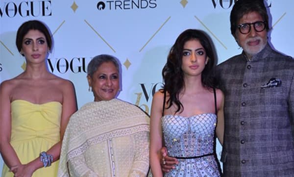 Amitabh Bachcahan, Jaya Bachchan, Swetha Bachchan & Navya Naveli Nanda
