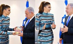 ‘ഹിന്ദി പഠിച്ച്’ നെതന്യാഹു, ഭഗവത് ഗീത സമ്മാനിച്ച് ഉർവശി റൗട്ടേല; വീഡിയോ