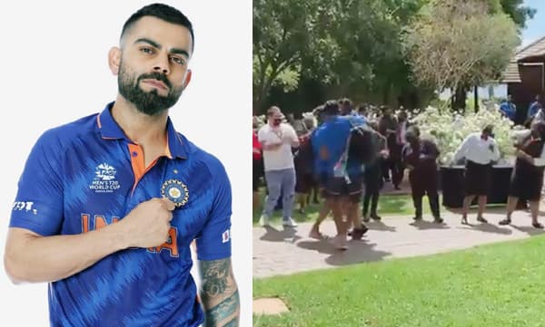 ക്രിക്കറ്റ് ടെസ്റ്റിലെ വിജയം നൃത്തചെയ്ത് ആഘോഷിച്ച് ഇന്ത്യൻ താരങ്ങൾ