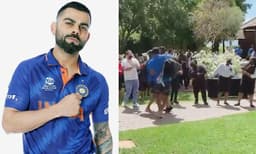 ക്രിക്കറ്റ് ടെസ്റ്റിലെ വിജയം നൃത്തചെയ്ത് ആഘോഷിച്ച് ഇന്ത്യൻ താരങ്ങൾ