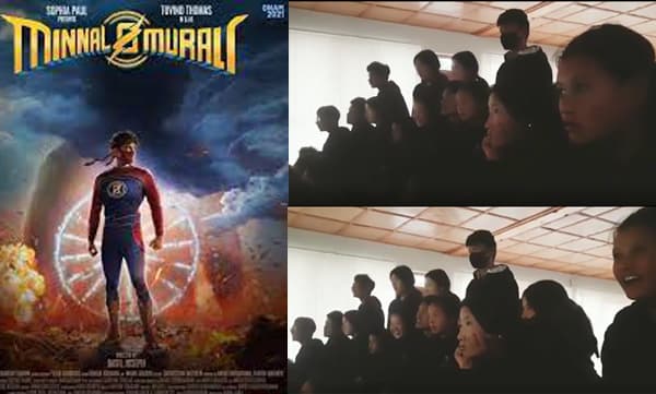 Chinese students watching Minnal Murali Movie (Image Source: Instagram)