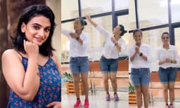 നീല ഡെനിം ഷോര്‍ട്ട്സുമണിഞ്ഞ് തകർപ്പൻ ഡാൻസുമായി കൃഷ്ണപ്രഭ, ഒപ്പം സുനിത റാവുവും