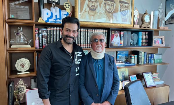 Prithviraj Sukumaran & Ahmad Golchin (Image Source: Facebook)