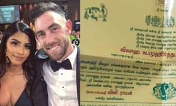 മാക്‌സ്‌വെല്‍-വിനി രാമന്‍ താലികെട്ട് തമിഴ് ആചാരപ്രകാരം; ക്ഷണക്കത്തു വൈറല്‍