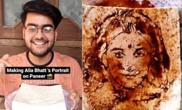 പനീറില്‍ ആലിയ ഭട്ടിന്റെ മുഖം; യുവ ആര്‍ട്ടിസ്റ്റിന് അഭിനന്ദനങ്ങള്‍