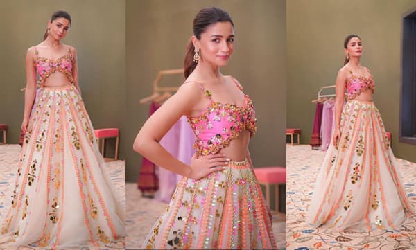 Alia Bhatt look stunning in mirror work lehenga (Image Source: Instagram)