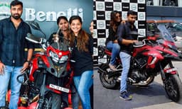 ആഡംബര ​ബൈക്കായ TRK 502 സ്വന്തമാക്കി മീര അനിലും ഭർത്താവ് വിഷ്ണുവും; ചിത്രങ്ങള്‍ പങ്കുവെച്ച് താരം